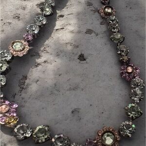 Hand Crafted Multicolor Crystal Necklace